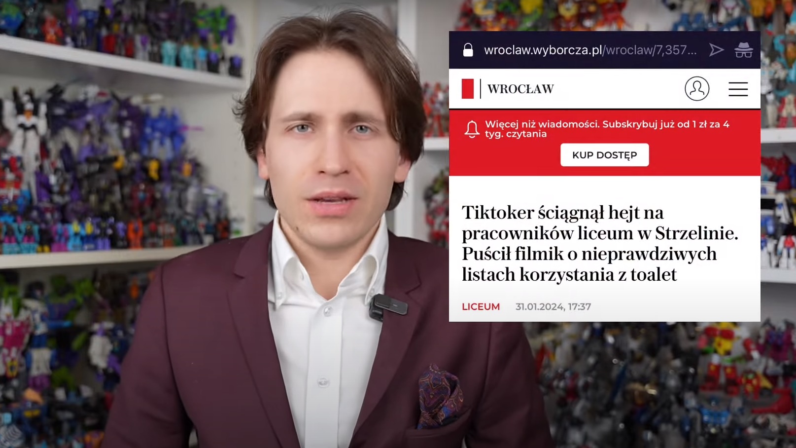 Youtuber może pozwać „Gazetę Wyborczą”. Zarzuca jej zagrożenie dóbr osobistych