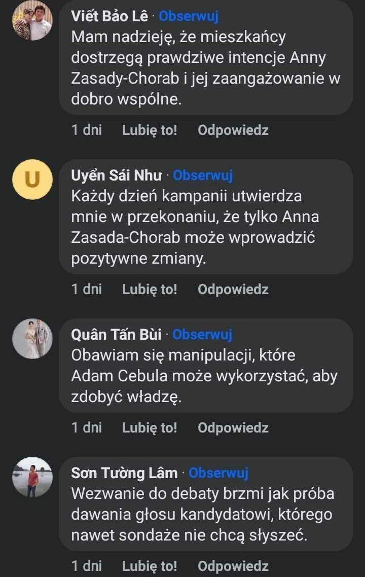 Ma poparcie wśród polskojęzycznych Azjatów? Nie, to wysyp botów