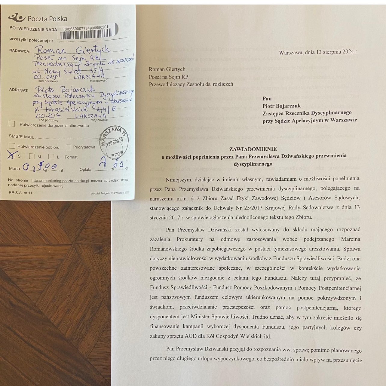 Dwóch sędziów zostało wyłączonych ze sprawy Romanowskiego