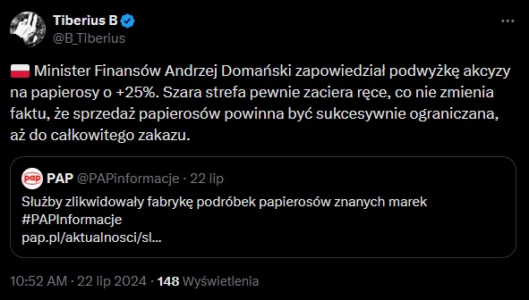 Tytoniowa szara strefa. W Polsce mniejsza niż w UE, ale problem narasta…