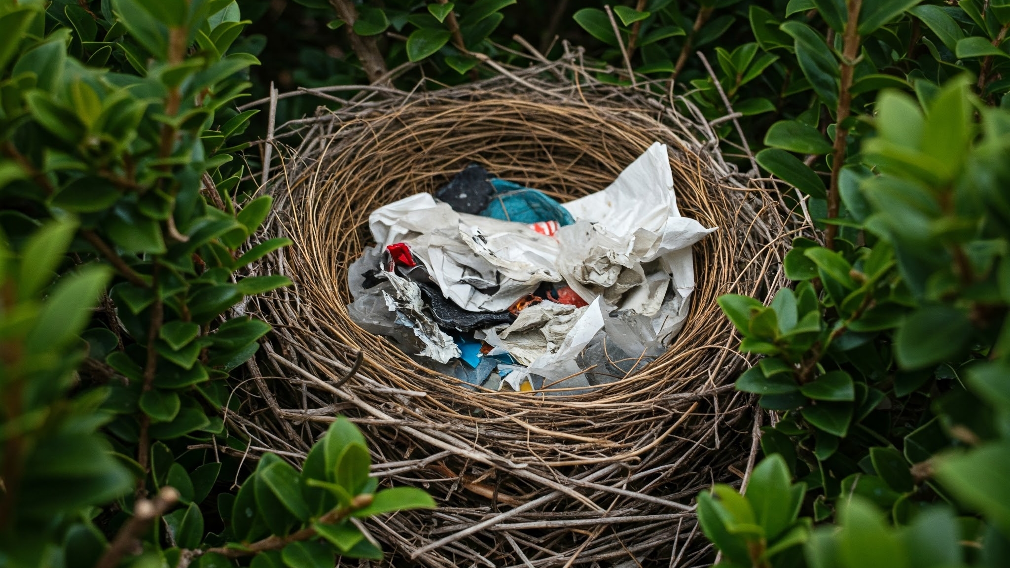 Ptasie gniazda kapsułami czasu. Pokazują, jak śmiecą ludzie