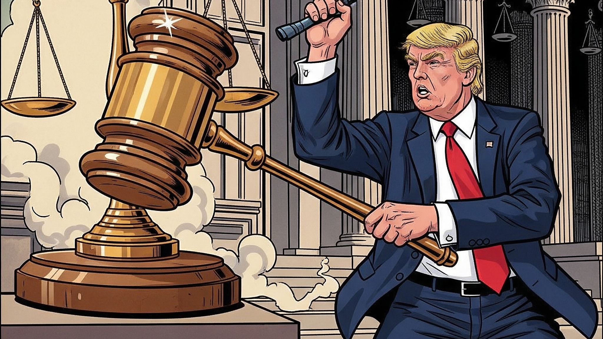 Trump kontra sądy. Spór o uprawnienia prezydenta i cła