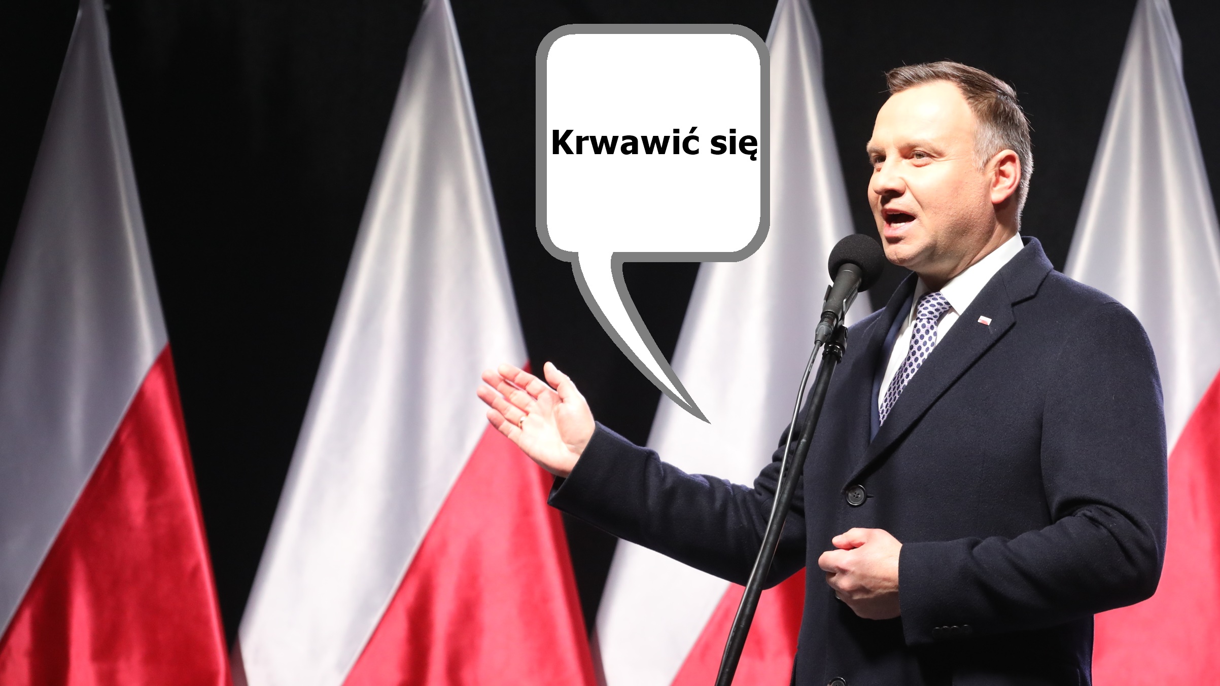 Prezydent mówi o „krwawieniu się”. Sprawdzamy poprawność tego słowa